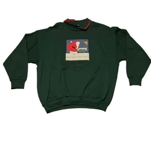 80's Here Comes Santa Claus Crewneck - XLarge - 24” x 27”
