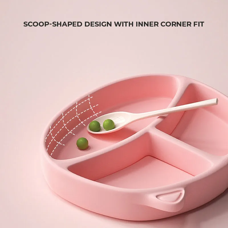 Babyproph Baby Cute Silicone Cat Plates Safe and Durable BPA Free