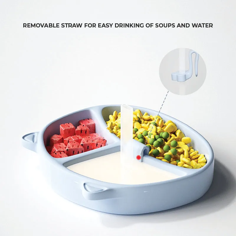 Babyproph Baby Cute Silicone Cat Plates Safe and Durable BPA Free