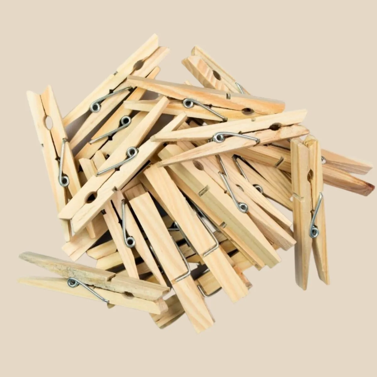 Bamboo Cloth Pegs | Durable | Laundry Essentials | Lightweight | Pack Of 20