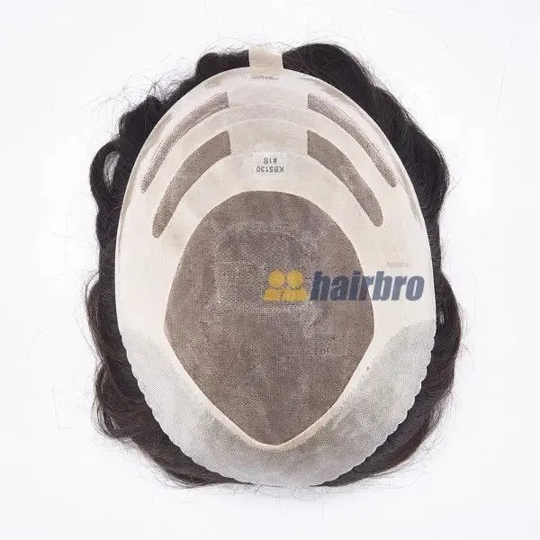 Durable Fine Mono Poly Hair Replacement System For Men
