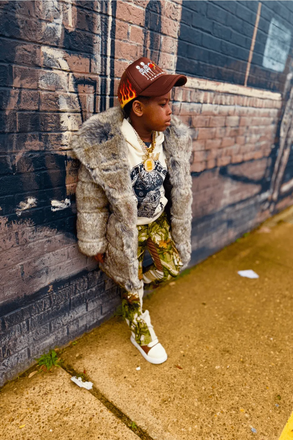 Kids Don Juan Fur Coat (Chinchilla)