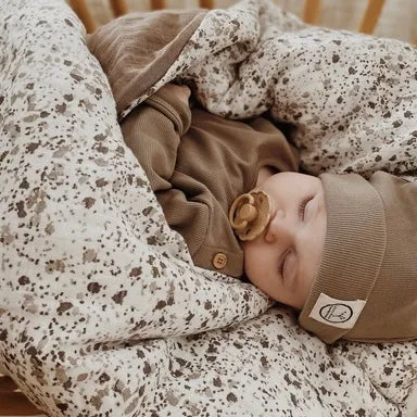 Organic Rib Beanie - Caramel