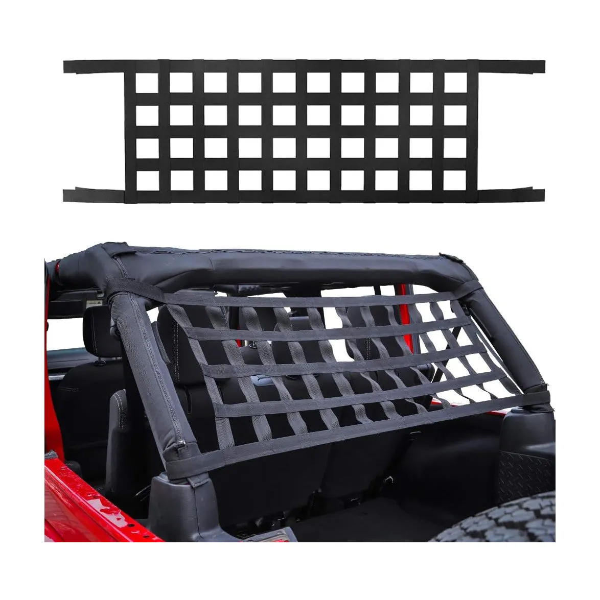 Polaris RZR XP 1000 Rear Net Durable, Protective & Easy to Install - 078703