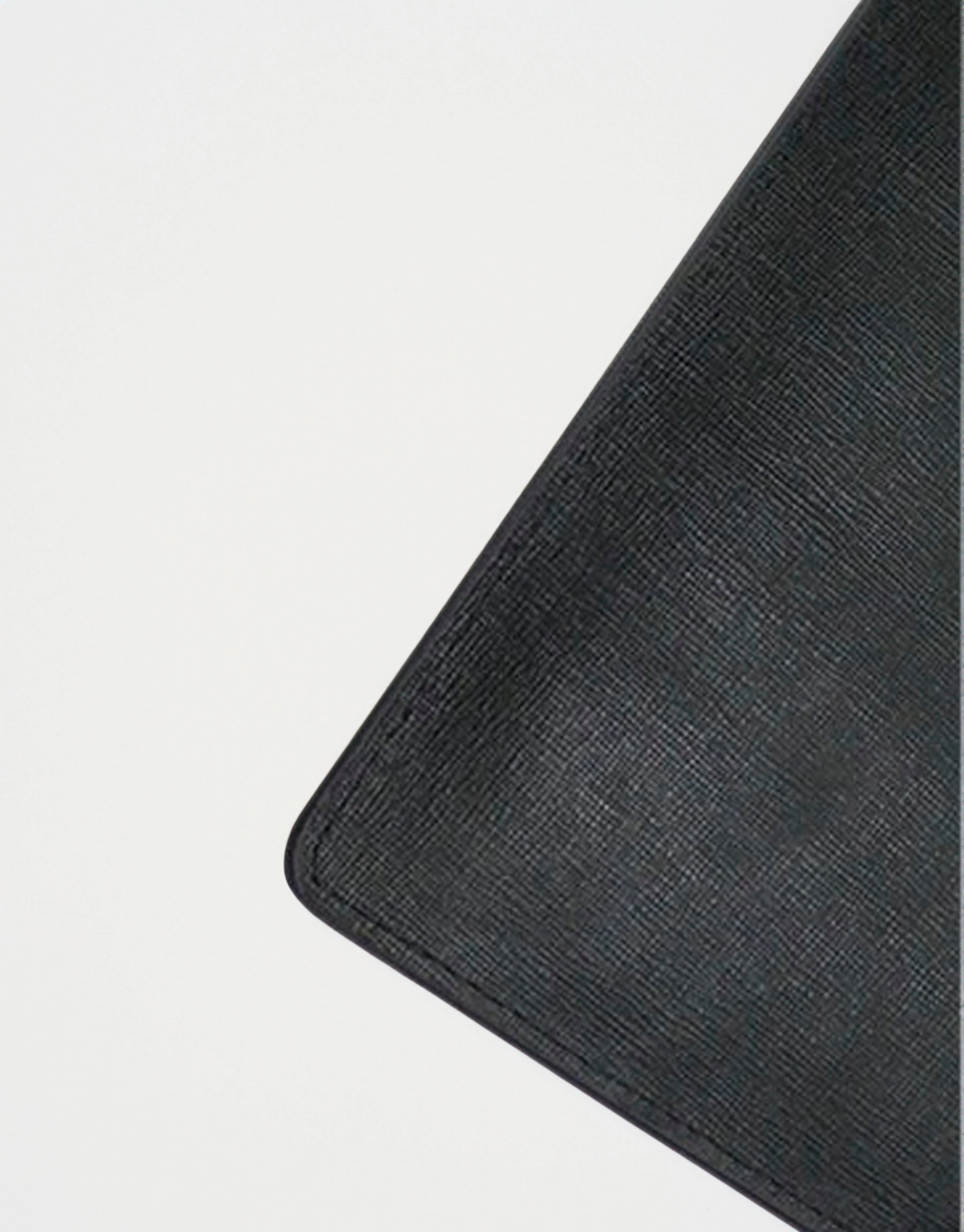 Saffiano Leather Zipper Pouch - Durable and Elegant - Light Pink