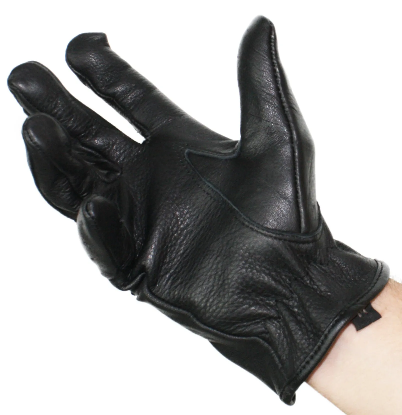 Soft but Durable Deerskin Leather Perforated Driving Glove